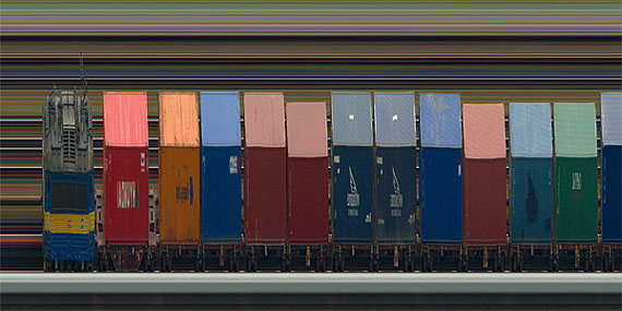 Jay Mark JohnsonVelvet Locomotion 1-4,  Prague, Czech Republik, 2011 (Detail)Durst Lambda, film, aluminum 110 x 508 cmEdition of 3courtesy the artist and Boutwell Draper Gallery, Sydney