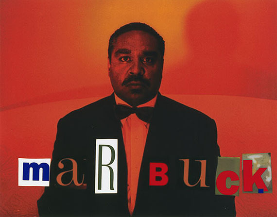 Marbuck, 1995from They call me niigarrHigh gloss pigment print31 x 39.5cm, Edition of 10© MICHAEL RILEY