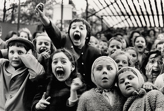 Lot 134: Alfred Eisenstaedt, Children at a Puppet Theatre, Paris, silver print, 1963, printed 1990. Estimate $30,000 to $45,000. &copy; Alfred Eisenstaedt