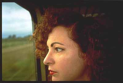 Self Portrait at the Train, Germany 1992 © Nan Goldin