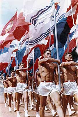 Sports parade. Moscow 1956