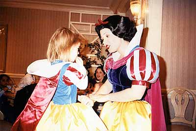 Lola and Snow White, Disneyworld Florida, 2000