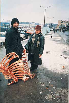 Boris Mikhailov, From Case History 1997-8, C-Print, 230 x 127 cm, credit: © Boris and Vita Mikhailov