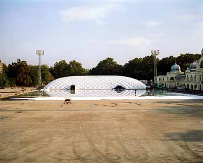 Ice-Ring in Budapest, 2001, 47 x 55 inches