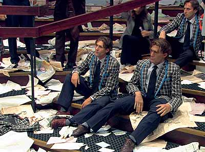 Middlemen, 2001, video installation