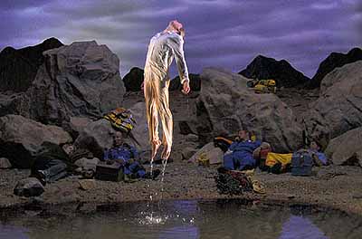 Bill Viola, Going Forth By Day: First Light (Panel 5), 2002. Video/sound installation, dimensions variable. Deutsche Guggenheim Berlin. Photo: Kira Perov.