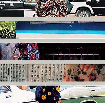 Maha Maamoun
Cairo scapes - untitled # 1, 2, 3, 4, 5
2001/2003
Ink Jet Print on vinyl stretched on wooden frame
300 x 50 cm
