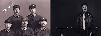 Hai Bo
They No. 3, 1998-2000, color photographs mounted
on canvas, 30 3/4