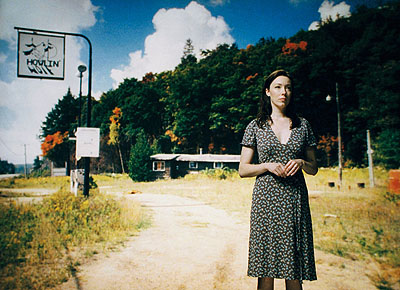 Mark Lewis, Rear Projection (Molly Parker), 2006, Super 35 mm transferred to High Definition (Courtesy Monte Clark Gallery, Vancouver, Toronto)