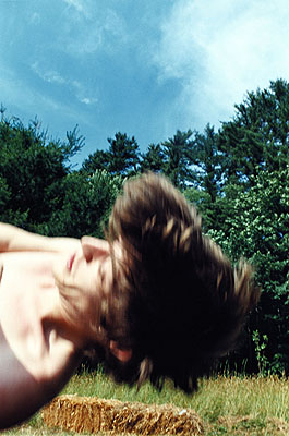 Ryan McGinley, Tim falling, 2003, Color photograph, © Ryan McGinley, courtesy team gallery, New York