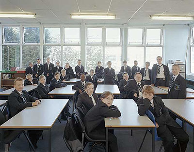 Washington School, Tyne and Wear, Year 7, First Day70 x 90cm (ed 8) Lambda print 2004/2005/2006