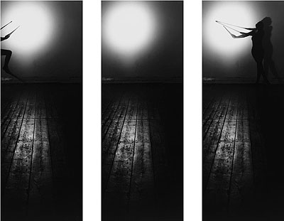 G. Roland Biermann, Apparition 7, Triptych, 2004, Gelatin Silver Prints on Aluminium, 90 x 30 cm each