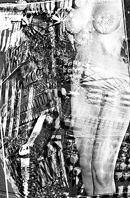 Katharina Sieverding Encode 13 2006 A / D / A Prozess, Acrylic, Steel, 190 x 125 cm (bzw. 125 x 190 cm) Courtesy: Galerie Christian Lethert, Köln