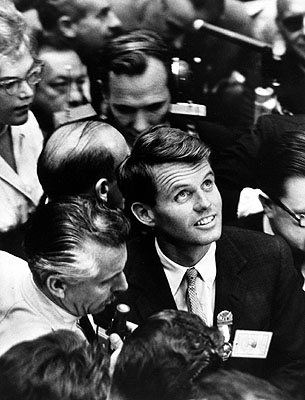 Robert Kennedy, campaign manager for John F Kennedy, on the floor during the Democratic National Convention, Los Angeles, CA 1960 by Alfred Eisenstaedt © Time Inc. used with permission