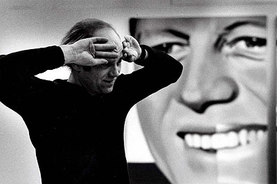 Angelika Platen (*1942)James Rosenquist1972Oversized gelatine silver print (120 x 80 cm) mounted on aluminiumSigned, titled, dated, and numbered, in an edition of 5