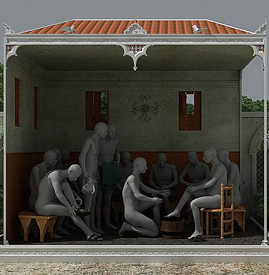 Miao Xiaochun; The Washing of the Feet, 2007, C-Print, Ed: 12 123 x 120 cm, Courtesy ALEXANDER OCHS GALLERIES BERLINI BEIJING 