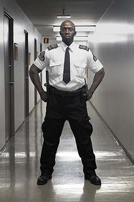 Thomas Kneubühler, Guard #9 (Karim) from the public space intervention Access Denied. C-print, dimensions variable. This work is under the Creative Commons license  Courtesy of the artist