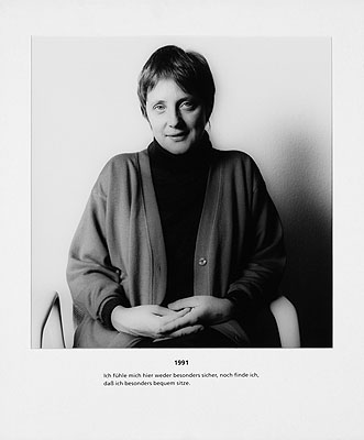 Herlinde Koelbl, Angela Merkel (from the series: Spuren der Macht), 18Gelatin silver prints, 1991-2006, from an edition of 3 (auction 913, Lot 125)