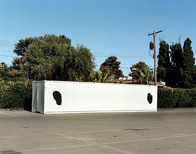 Container with black dots 2007, C-print