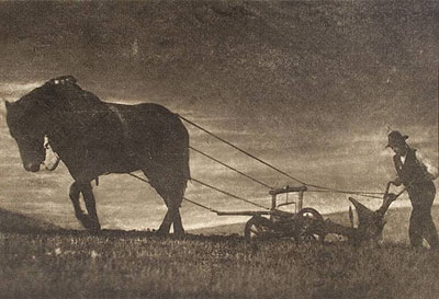 August Sander. Der Bauer. 1919. Vintage. Bromölumdruck. 32 x 47 cm