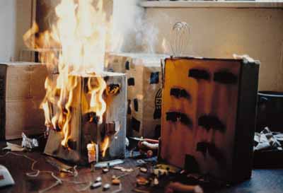 Peter Fischli and David Weiss, The Fire of Uster from Wurst Series, 1979C-printCollection Walker Art Center, Clinton and Della Walker Acquisition Fund, 1993