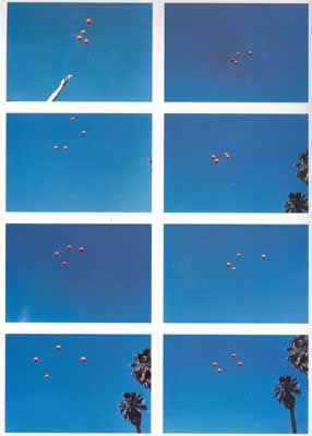Throwing Four Balls in the Air to Get A Square (Best of 36 Tries), 1974, 8 Farbfotos, je 24,1x34,9 cm © Museum für Gegenwartskunst, Basel