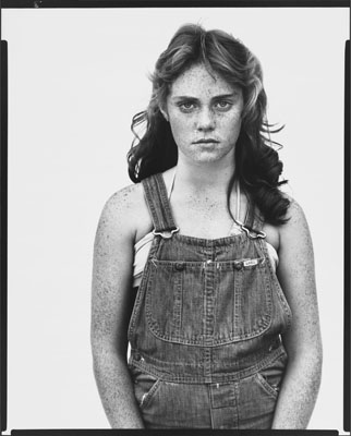 Richard Avedon, Sandra Bennett, twelve year old, Rocky Ford, Colorado, August 23, 1980, © 1980 The Richard Avedon Foundation. Courtesy The Richard Avedon Foundation.