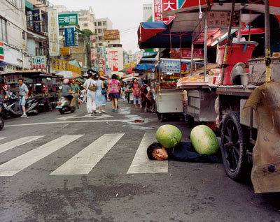 Outdoor sculpture Taipeh2000,c-print