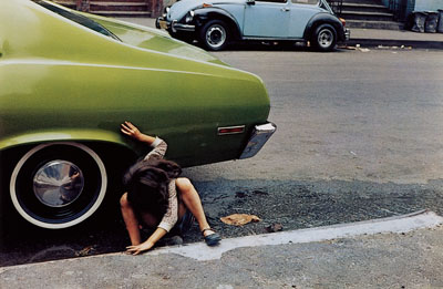Helen Levitt Untitled, New York (spider girl, green car), 1980 40 x 50 cm, Chromogenic Print