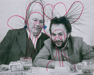 Arnulf Rainer / Dieter Roth: Ohrenbild, 7. Nov 74 © Atelier Arnulf Rainer