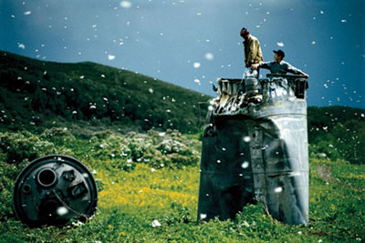 Jonas Bendiksen, 'Scrap collecting from a crashed spacecraft, Altai Territory, Russia', 2000© Magnum Photos