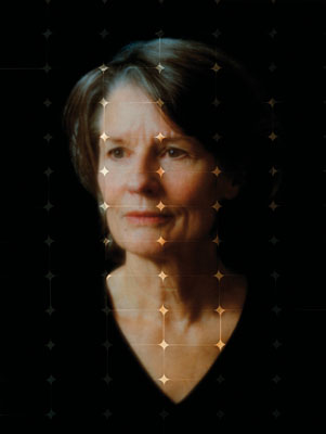 Portrait R., 2009, 20-teilige Serieanaloger Farbabzug auf Aludibonds, 150 x 110 cm© Simone Demandt, VG Bild Kunst, 2010