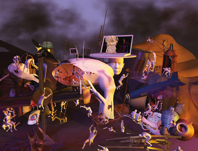Destruction, Ausschnitt aus Microcosm, 2008, C-print © Miao Xiaochun