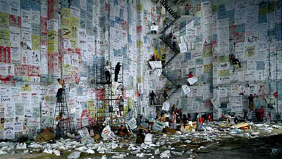 Wang Qingsong Competition 2004, c-type print, 170 x 300 cm. Courtesy the artist