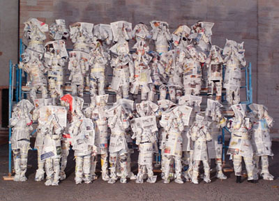 Olaf Breuning, Good News, Bad News, 2008, Courtesy of the Artist and Metro Pictures
