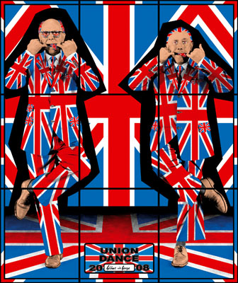 Gilbert & George: Union Dance, Aus der Serie &bdquo;Jack Freak Pictures&ldquo;, 2008 &copy; Gilbert & George