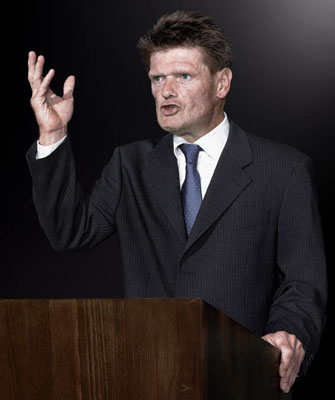 MICHAEL SCHÄFER, aus der Serie Die Redner, 2009-2011