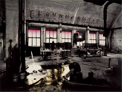 RongRong & inri, We are here, Beijing 2002 No. 1, 2002, Hand-dyed gelatin silver print, set of 6, 180 x 240 cm each (Edition of 3) / 100 x 145 cm (Edition of 6). (Image courtesy of the artists and Blindspot Gallery)