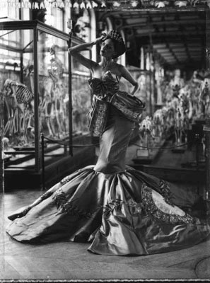The Evolution of Fashion I, Dior Collection Winter 2004,Mus&eacute;e d&rsquo;Histoire Naturelle, Galerie d&rsquo;Anatomie, Paris, 2010Gelatin silver printLarge, edition of 10, 72 3/4 x 53 1/8 in.Medium, edition of 10, 51 x 35 1/4 in.Small, edition of 10, 23 5/8 x 19 3/4 in.&copy; Cathleen Naundorf, courtesy of Hamiltons Gallery