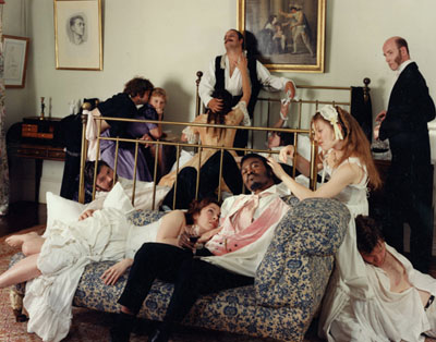 Yinka Shonibare MBE (b. United Kingdom, 1962). Diary of a Victorian Dandy: 03.00 hours, 1998. Chromogenic photograph, 72 x 90 in. Collections of Peter Norton and Eileen Harris Norton, Santa Monica. Image courtesy of the artist, Stephen Friedman Gallery, London, and James Cohan Gallery, New York. &copy; the artist