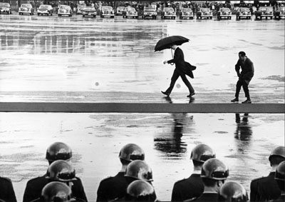 1965, Bonn, Germany/international visitors are expected at the airport © Leonard Freed/Magnum Photos/Courtesy °CLAIR Gallery