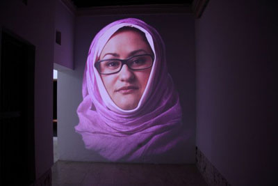 Judith BarryCairo Stories…, 2010-2011, multi-site video installationdimensions variable, Co-commissioned by Sharjah Art Foundation,Foundation Daniel Langlois, Montreal and the American University in Cairo,Installation view, photo by Alfredo Rubio