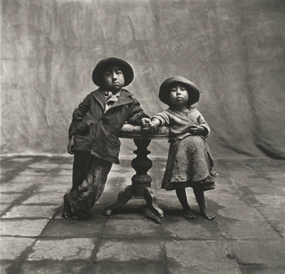 IRVING PENNCuzco Children, 1948Platinum palladium print mounted to aluminumc. 48 x 52 cmEdition of 60© Condé Nast Publications