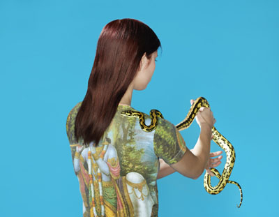 PETRINA HICKSSnake Charmer, 2011from Hippy and the SnakePigment print90 x 116cm, edition of 6 + 2AP