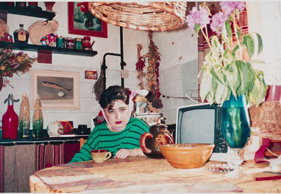 Vlada in the kitchen Kazan 1992 © Bertien van Manen