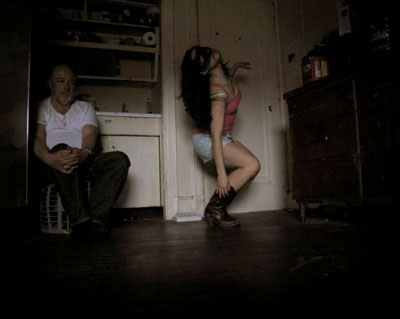 © Laurel Nakadate, Exorcism in January, 2009, C-Print, 30 x 40 inches, Edition of 10Courtesy Galerie Anita Beckers