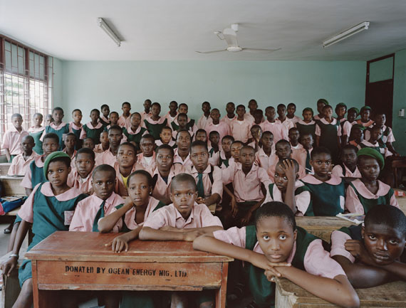 Kuramo Junior College, Victoria Island, Lagos, Nigeria, Basic 7 / Junior Secondary Level 1, Mathematics, June 22nd, 2009© Julian Germain