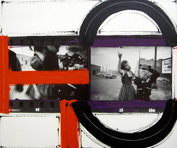 William Klein, Dance in Brooklyn, New York, 1955 (painted in 1995), © William Klein, courtesy Polka Galerie 