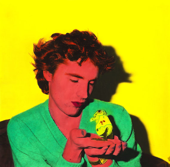 Florian Merkel: Mann mit Frosch, 1987 © Florian Merkel