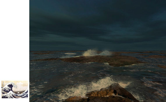 Joan Fontcuberta: Hokusai, Cibachrome, 75 x 100 cm, 2004